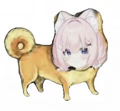 一只可爱的猫耳小狗